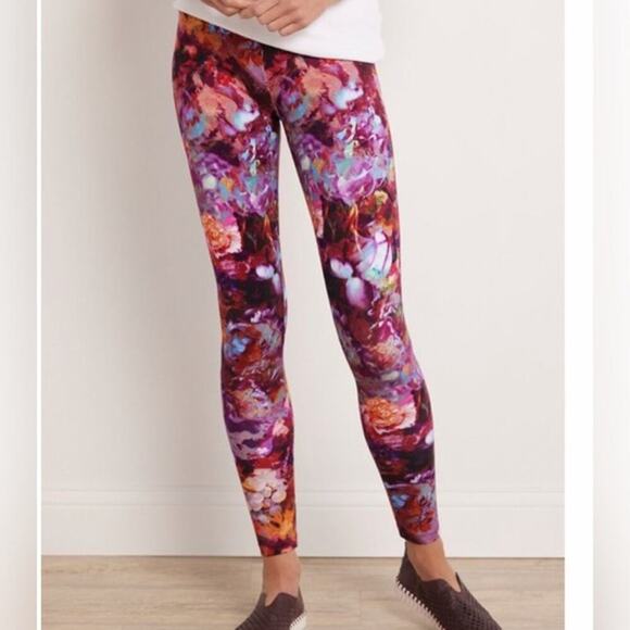 Soft Surroundings Pants - Soft Surroundings Womens Giardino Floral Leggings Petite Medium